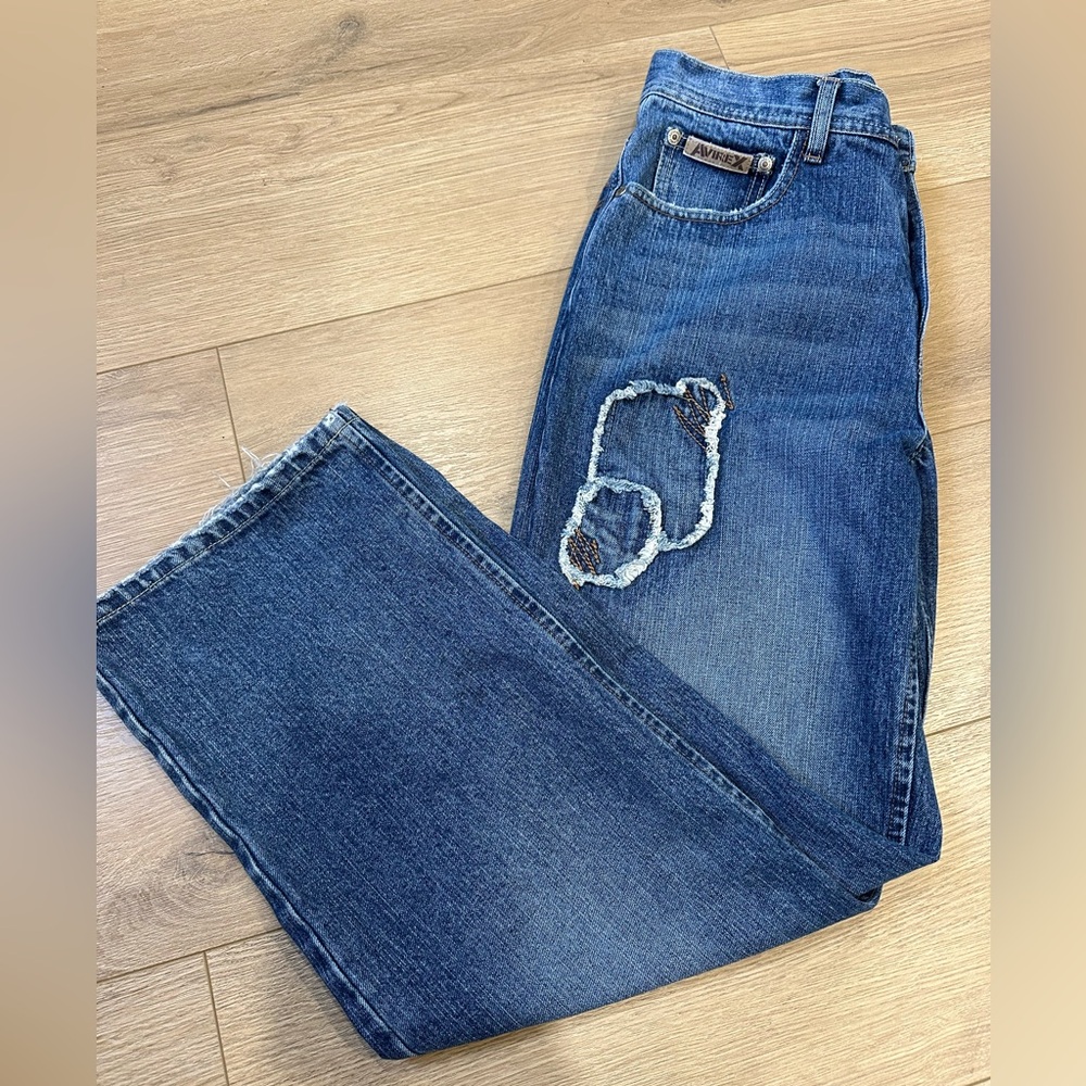 Avirex Men’s Relaxed Fit Jeans Sz 30 – Distressed Vintage Y2K Style